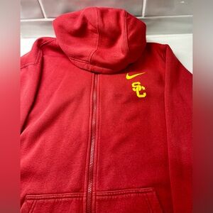 Nike USC University of Southern California Zip Up Hooded Sweatshirt